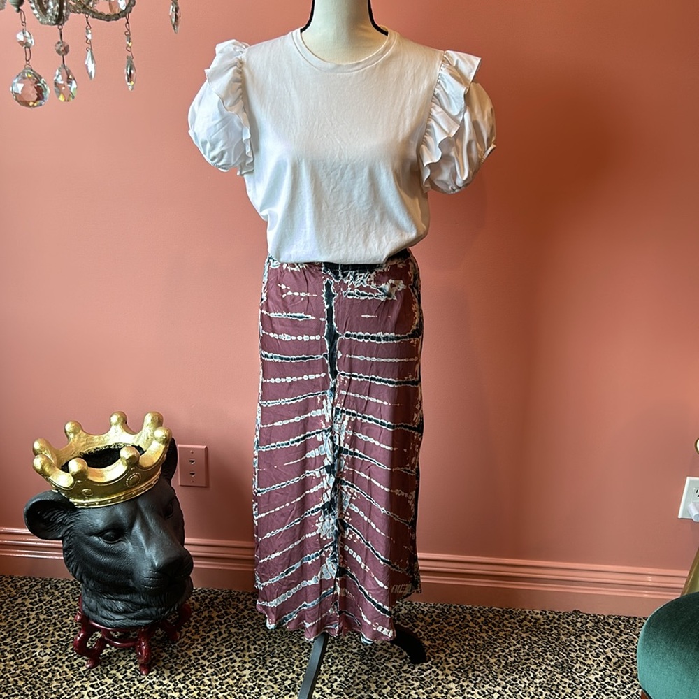 Young, Fabulous & Broke Tie Dye Silk Skirt